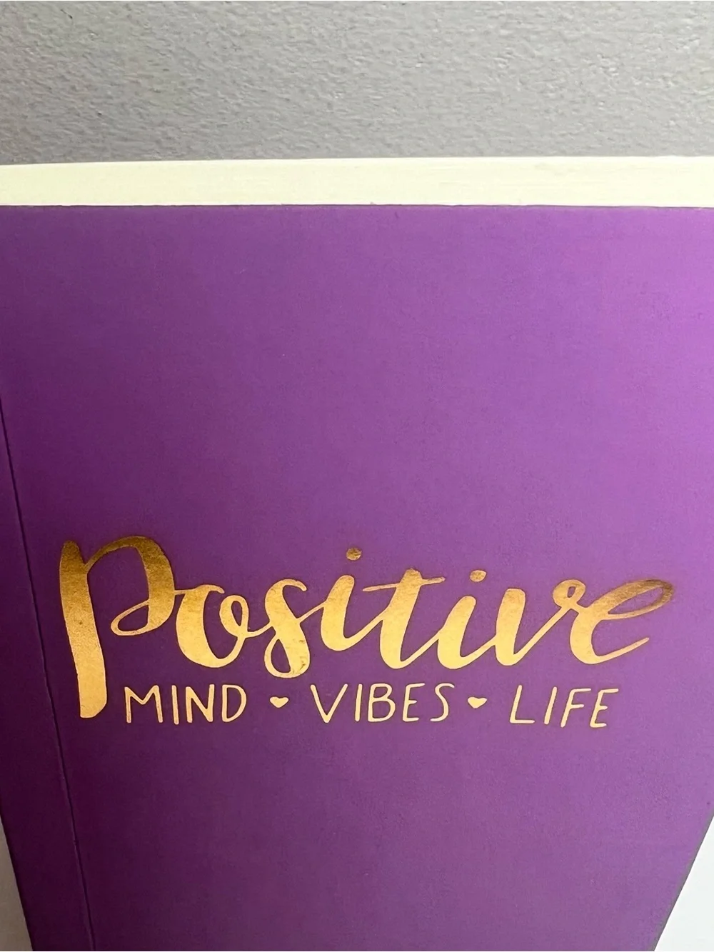 Positive Mind Vibes Life Lavender Notebook - Inspirational Journal